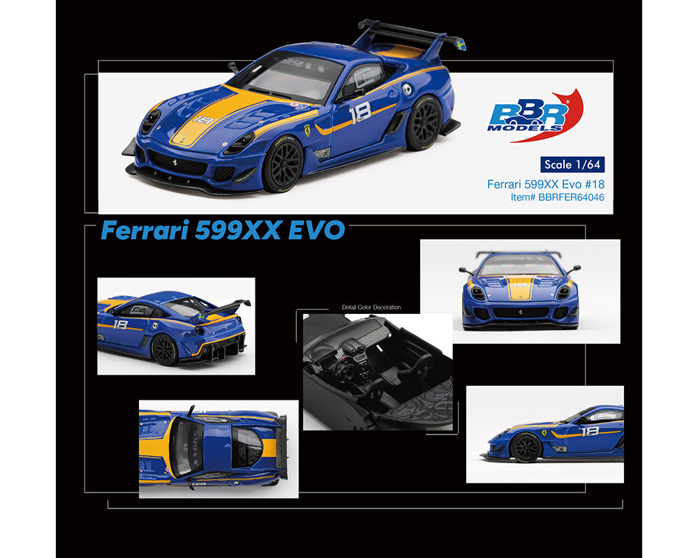 (PRE-ORDER 2027) BBR Models 1:64 Ferrari 599XX EVO 