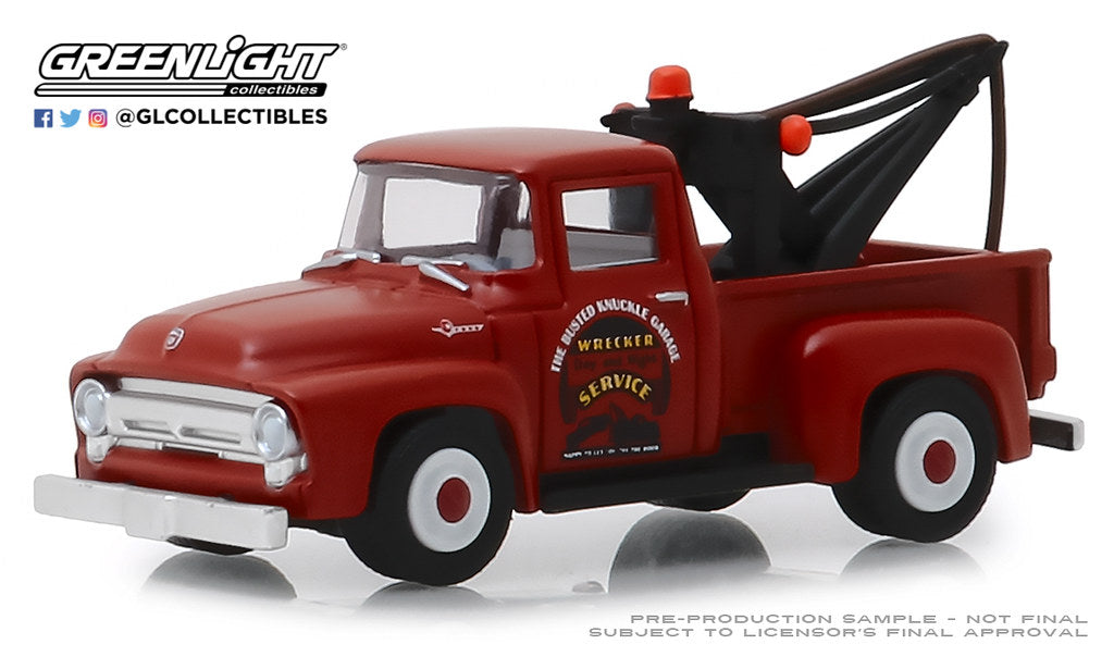 1956 Ford F-100 Tow Truck Red "Wrecker Service"