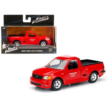 Jada 1:32 Ford F-150 SVT Lightning 1999 de Brian – Rouge – Fast &amp; Furious – JD98320