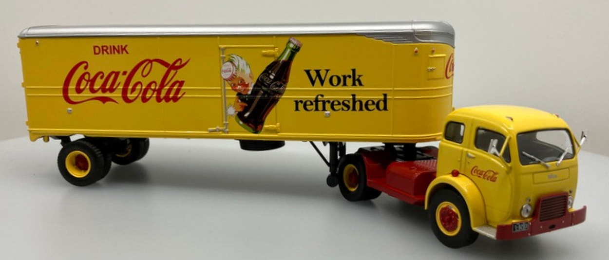 1950 White 3000 Day Cab w/Trailer: Coca Cola (1/43) – Nice Car