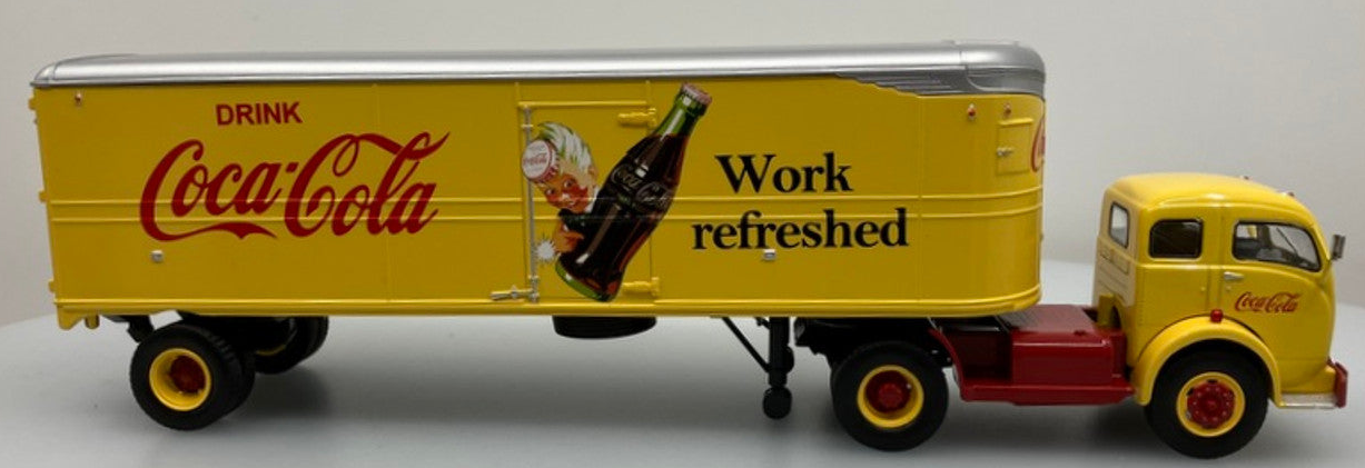 1950 White 3000 Day Cab w/Trailer: Coca Cola (1/43)