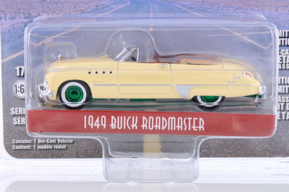 CHASE CAR – GreenLight 1:64 Rain Man (1988) – Buick Roadmaster Convertible 1949 – Green Machine – GL44960-C-CHASE