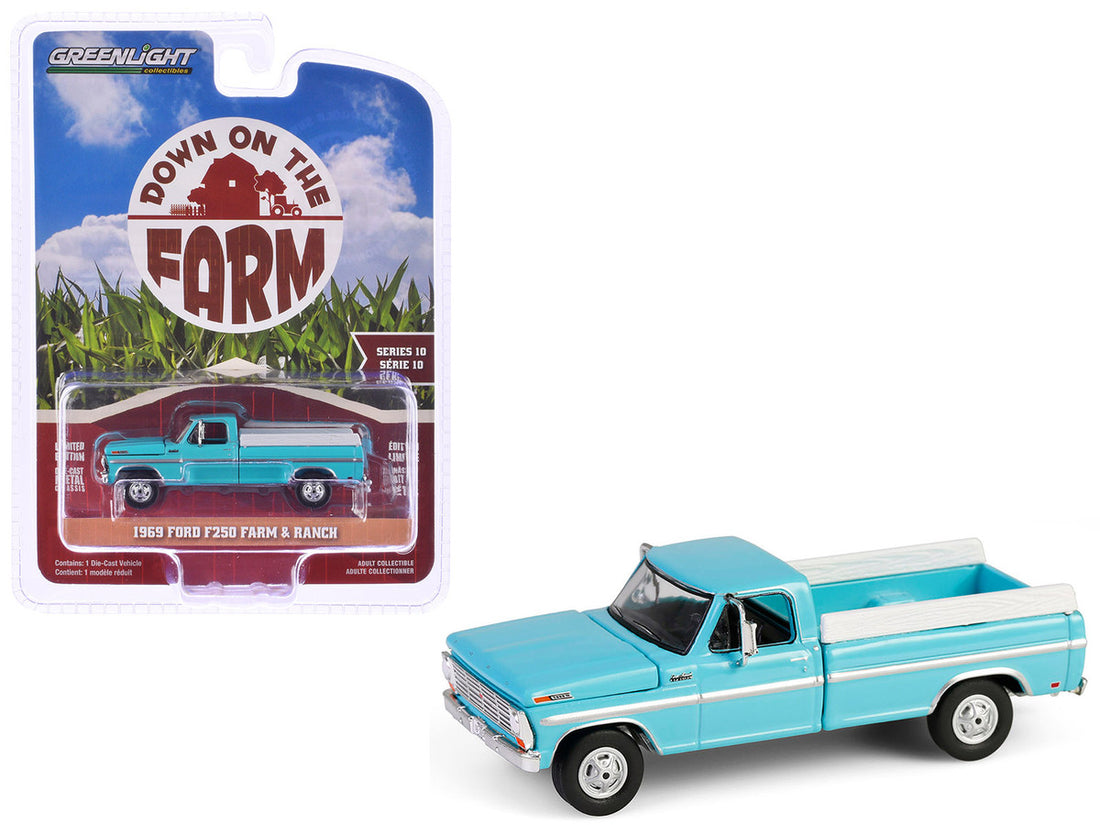 1969 Ford F-250 Farm &amp; Ranch Special Pickup Truck Reef Aqua Blue