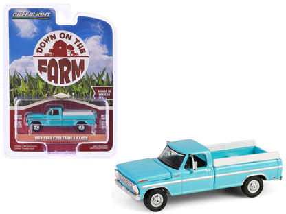 1969 Ford F-250 Farm &amp; Ranch Special Pickup Truck Reef Aqua Blue
