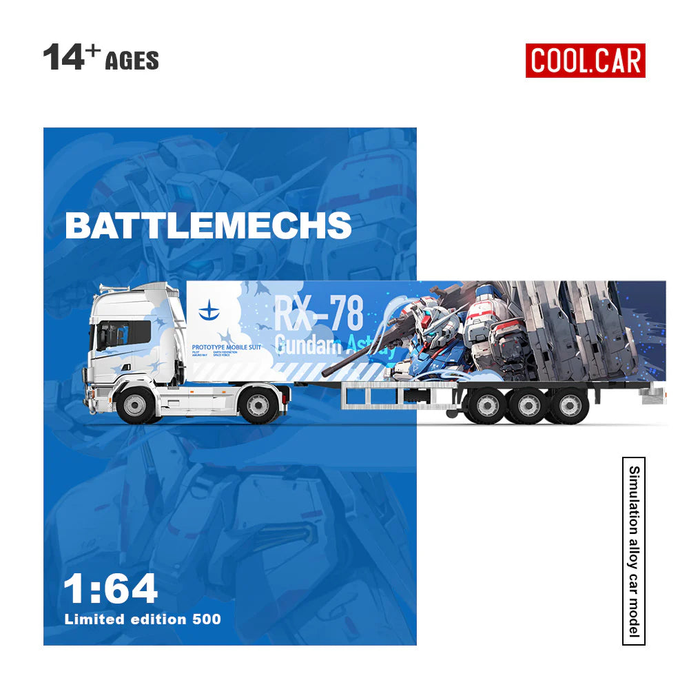 CoolCar 1/64 - Scania Container Truck RX-78 Mecha Livery - CC644021