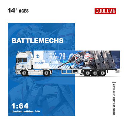 CoolCar 1/64 - Scania Container Truck RX-78 Mecha Livery - CC644021