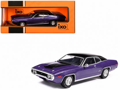 IXO Models 1:43 1971 Plymouth GTX Runner – Metallic Purple – CLC622N