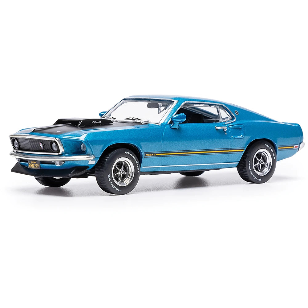 IXO Models 1:43 1969 Ford Mustang Mach 1 – Metallic Blue – CLC623N