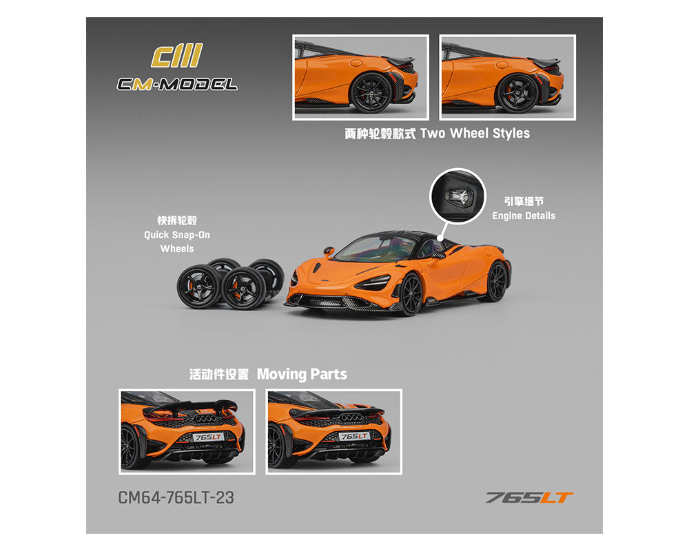 (PRE-ORDER 2026) CM Model 1:64 McLaren 765LT – Limited Edition (CM64-765LT-23)