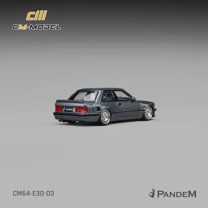 (PRE-ORDER 2026) Pandem M3 E30 Metallic Gunmetal Gray – CM Model 1:64 CM64-E30-03