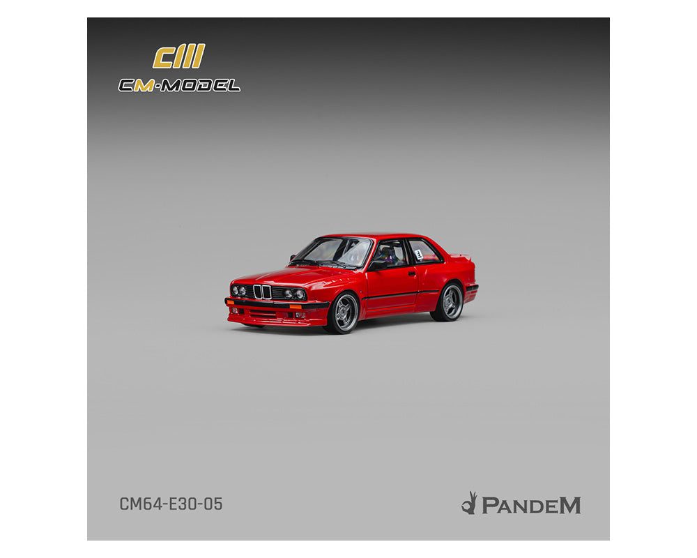 (PRE-ORDER 2026) Pandem BMW M3 E30 Bright Red - CM Model 1:64 - CM64-E30-05