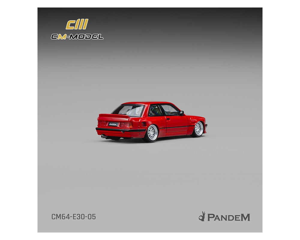 (PRE-ORDER 2026) Pandem BMW M3 E30 Bright Red - CM Model 1:64 - CM64-E30-05