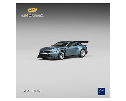 (PRE-ORDER 2026) CM Model 1/64- Ford Mustang GTD- Indulgent Blue CM64-GTD-02