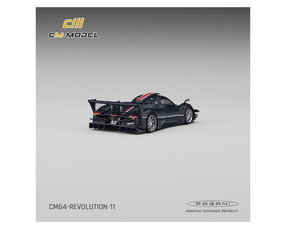 (PRE-ORDER 2026) Pagani Zonda Revolution fibre de carbone marine - CM Model 1:64 - CM64-REVOLUTION-11