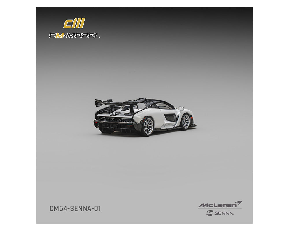 (PRE-ORDER 2026) McLaren Senna Silica White - CM Model 1:64 - CM64-SENNA-01
