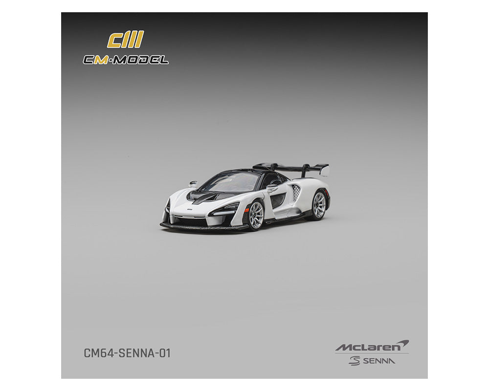 (PRE-ORDER 2026) McLaren Senna Silica White - CM Model 1:64 - CM64-SENNA-01