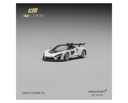(PRE-ORDER 2026) McLaren Senna Silica White - CM Model 1:64 - CM64-SENNA-01