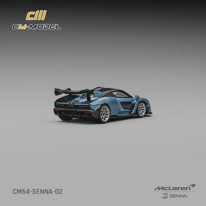 (PRE-ORDER 2026) McLaren Senna Ice Blue – CM Model 1:64 CM64-Senna-02