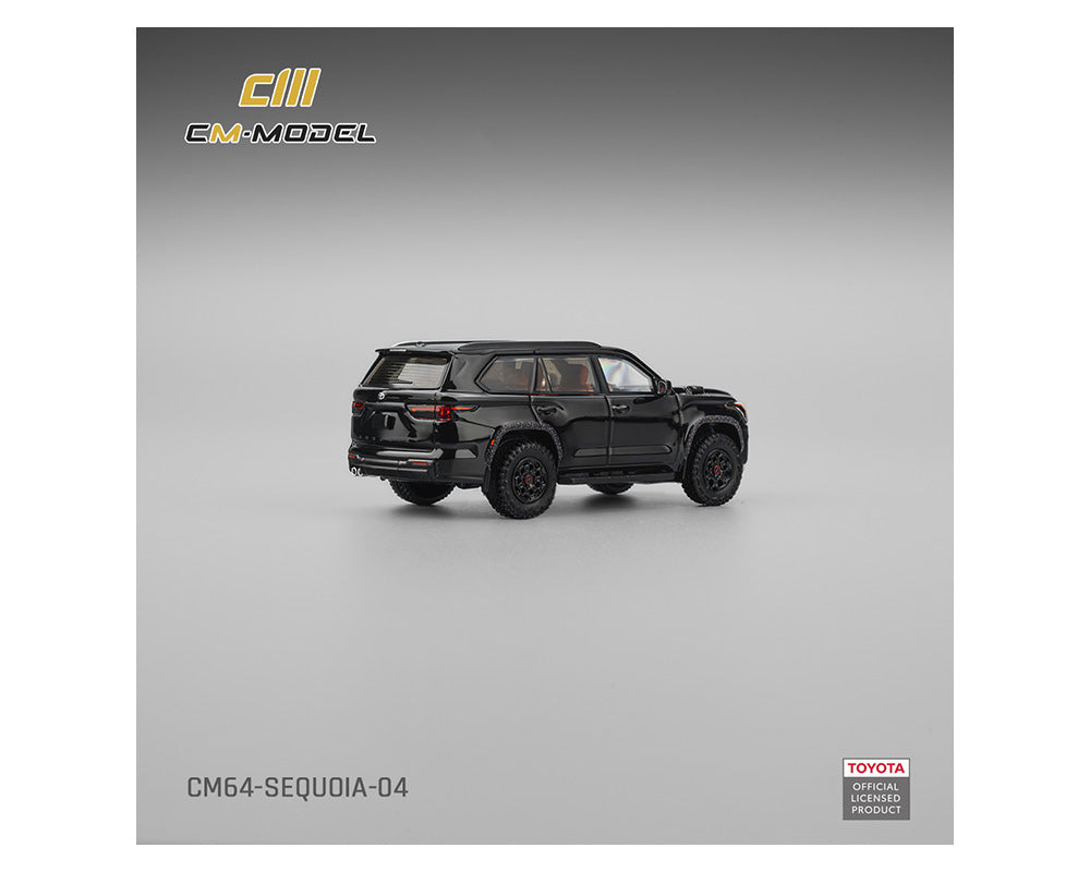 (PRE-ORDER 2026) Toyota Sequoia noir Midnight Black - CM Model 1:64 - CM64-SEQUOIA-04