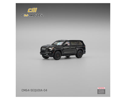 (PRE-ORDER 2026) Toyota Sequoia noir Midnight Black - CM Model 1:64 - CM64-SEQUOIA-04