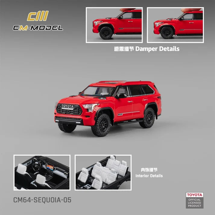 CM Model Toyota Sequoia Rouge 1:64 CM64-SEQUOIA-05