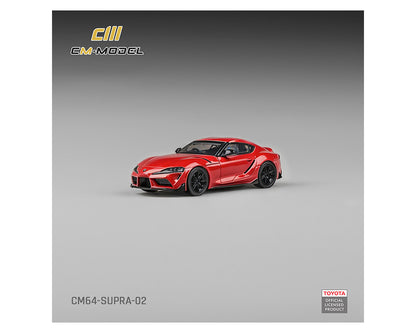 (PRE-ORDER 2026) CM Model 1:64 Toyota GR Supra Renaissance Red – Limited Edition (CM64-SUPRA-02)