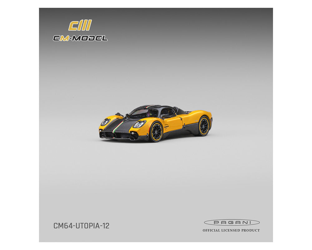 (PRE-ORDER 2026) Pagani Utopia Giallo Ginevra - CM Model 1:64 - CM64-UTOPIA-12