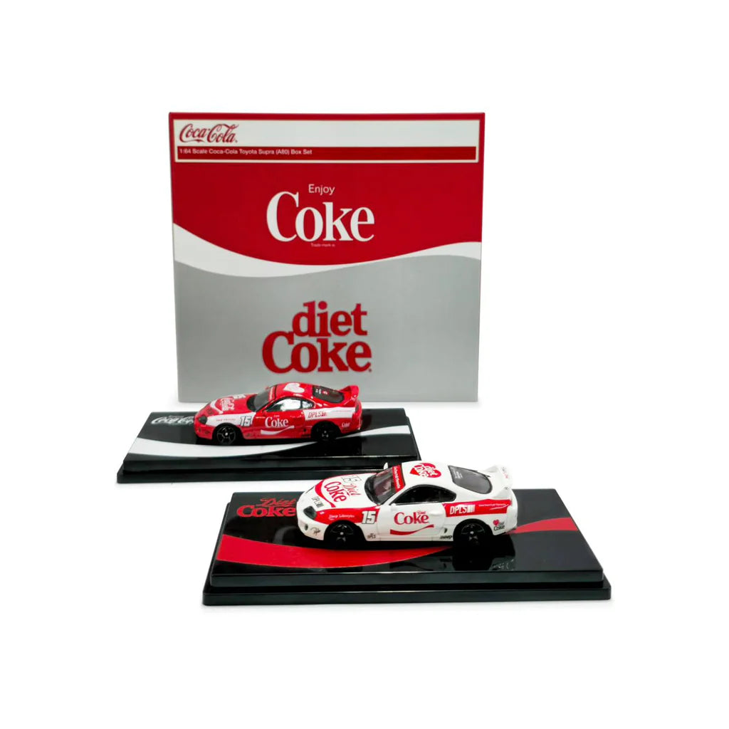 DPLS x INNO 1/64 - Toyota Supra (A80) - "Coca-Cola" Box Set - HKTS 2025 Exclusive Event Model - COKE117