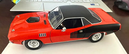 1971 PLYMOUTH HEMI CUDA, COUPE, BILLBOARD/VINYL TOP, Rally Wheels (Limitée à 150 unités seulement-Limited to 150 units only)