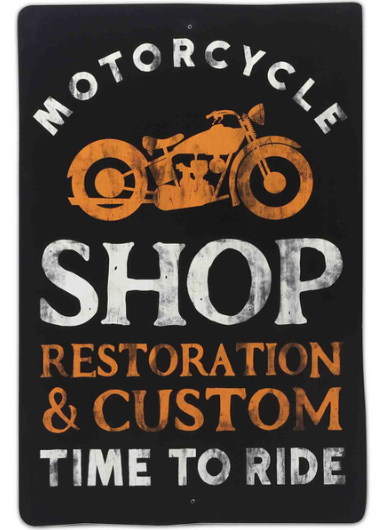MOTORCYCLE SHOP RESTORATION &amp; CUSTOM TIME TO RIDE