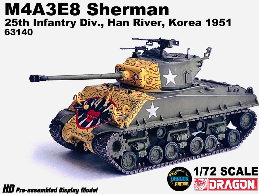M4A3E8 SHERMAN, 25 INFANTRY, HAN RIVER, KOREA 1951