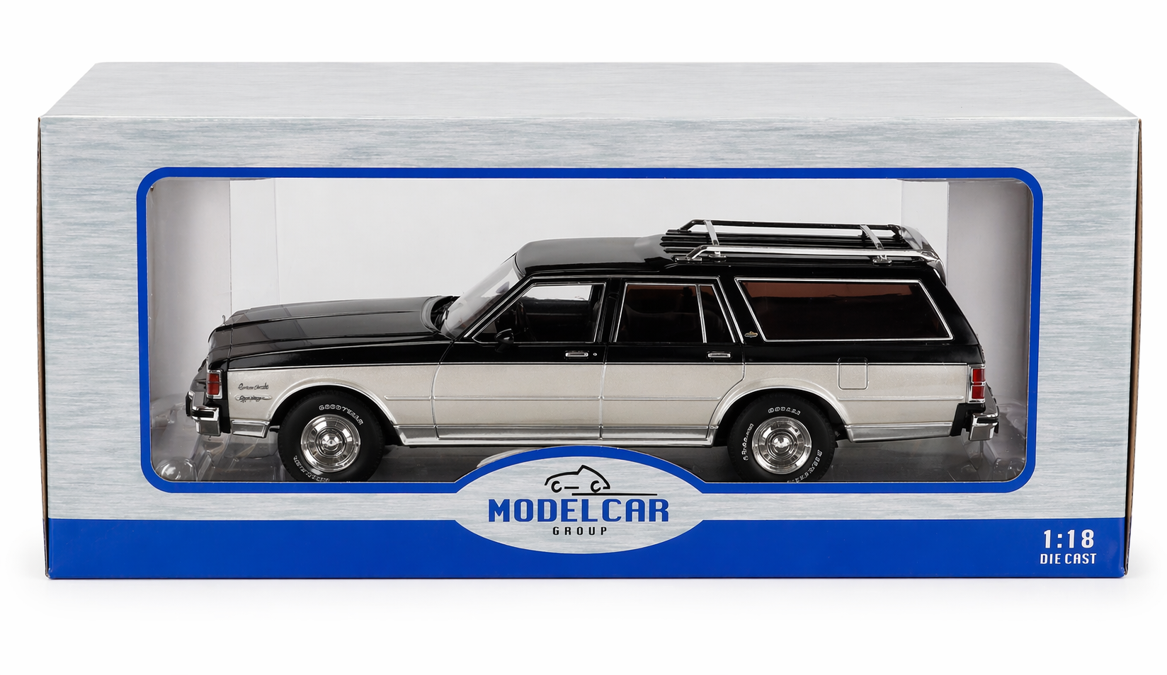 MCG 1/18"-Chevrolet Caprice Estate Wagon (Grey/Silver)