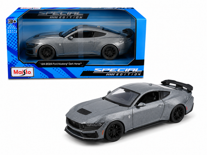 Maisto 1:24 2024 Ford Mustang Dark Horse – Grey Metallic – Special Edition – 32925GRY