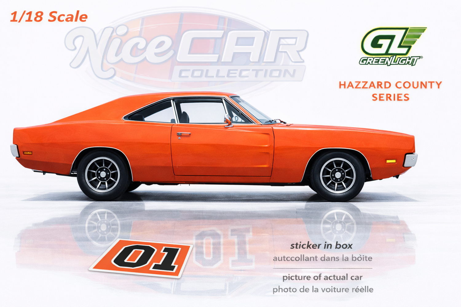 (PRE-ORDER 2026) 1969 Charger (Orange) Hazzard County Series