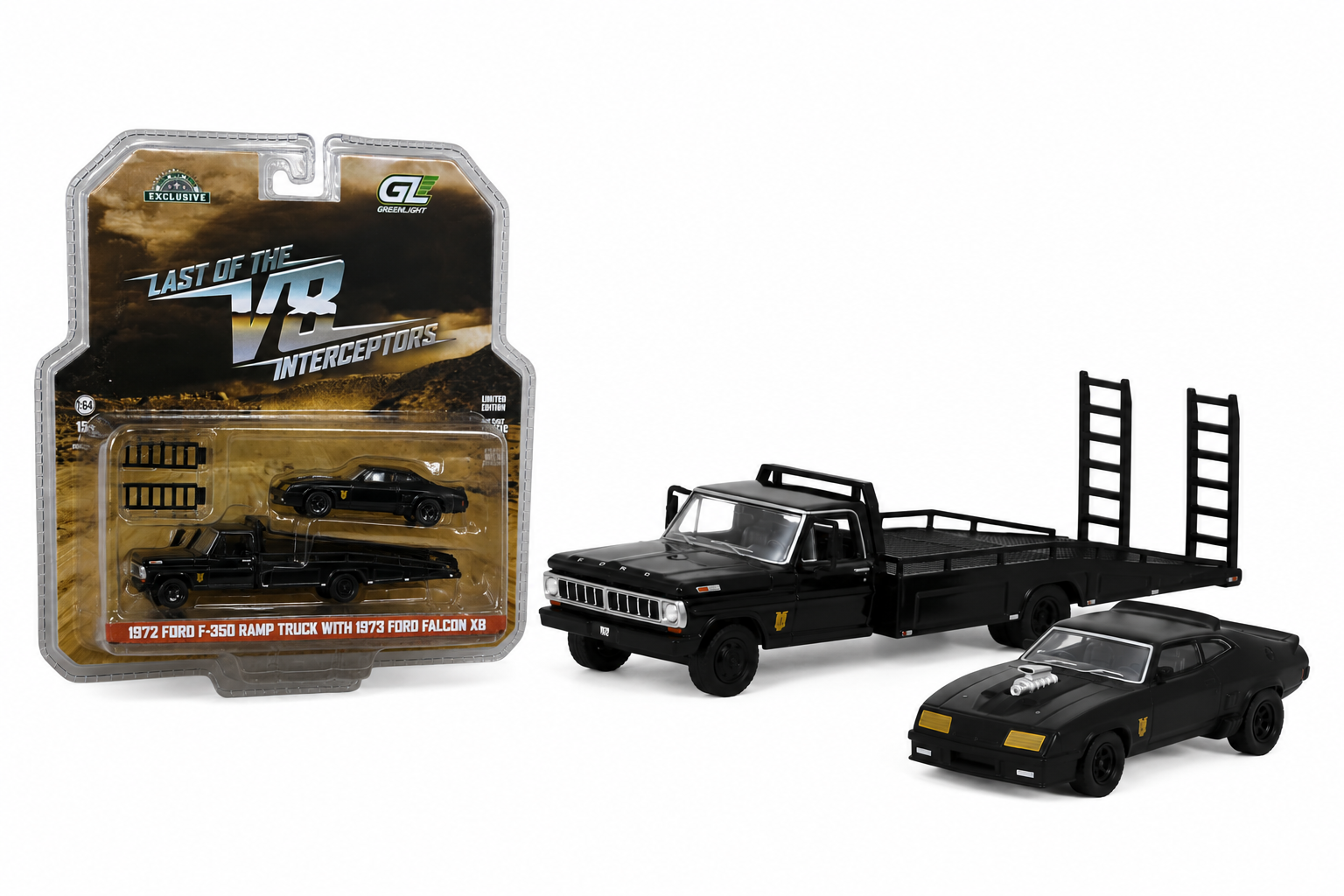 1972 F-350 Ramp Truck/V8 Interceptors 1973 Falcon XB