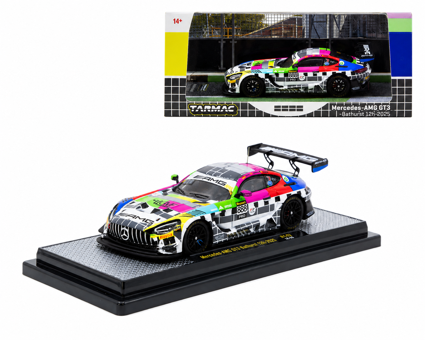 Tarmac Works 1:64 Mercedes-AMG GT3 Bathurst 12h 2025 GruppeM Racing 