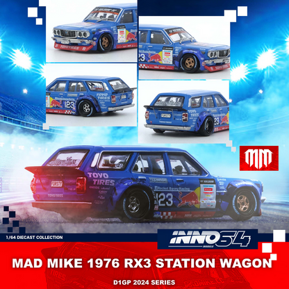 MAD MIKE 1976 MAZDA RX3 Station Wagon D1GP Series 2024 IN64-RX3P-D1GP24