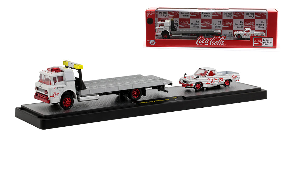 Chase Cars-Coca-Cola 1957 Mack Model N &amp; 1978 Datsun Truck