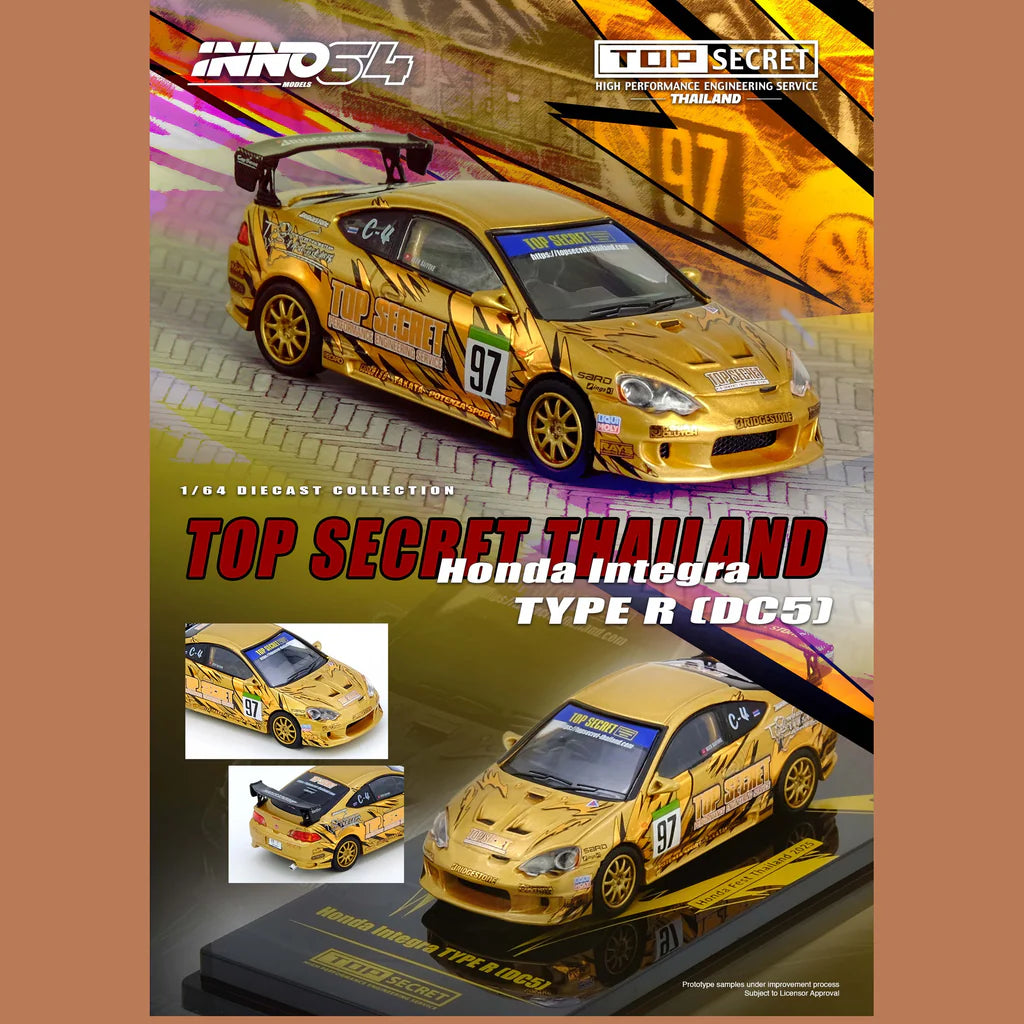 (PRE-ORDER 2026) INNO64 1/64 - Honda Integra Type R (DC5) Top Secret Thailand - Honda Fest Thailand 2025 - IN64-DC5TST-HFTH25