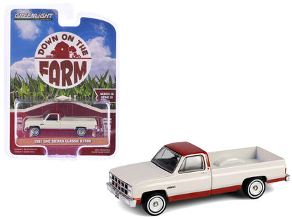 1981 GMC Sierra Classic K2500 Pickup Truck Beige and Dark Carmine Red