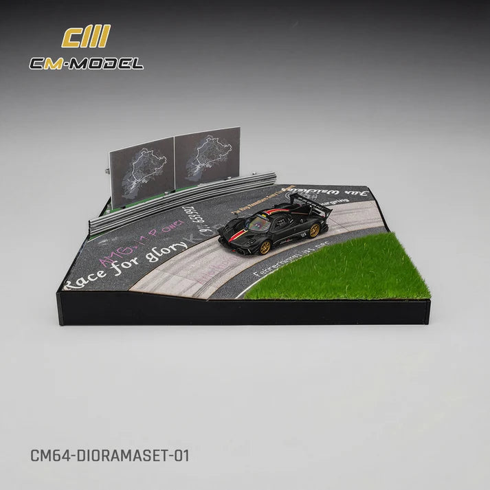 CM Model Diorama Set avec Pagani Zonda Revo 1:64 CM64-DIORAMASET-01