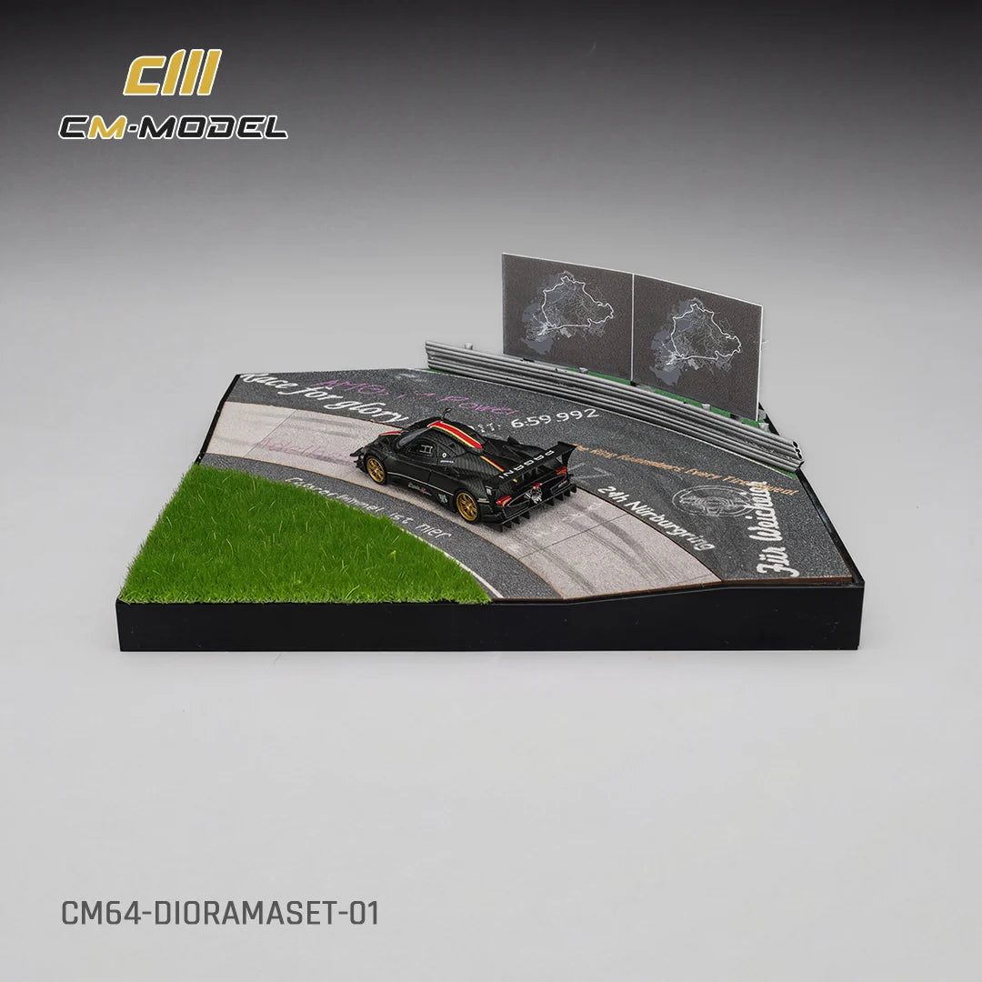 CM Model Diorama Set avec Pagani Zonda Revo 1:64 CM64-DIORAMASET-01