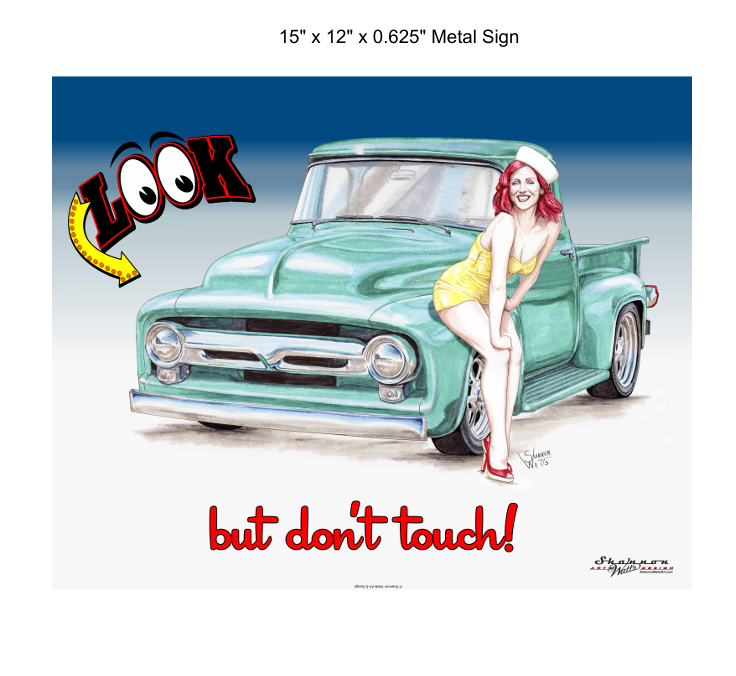 15"x12"- LOOK BUT DON&
