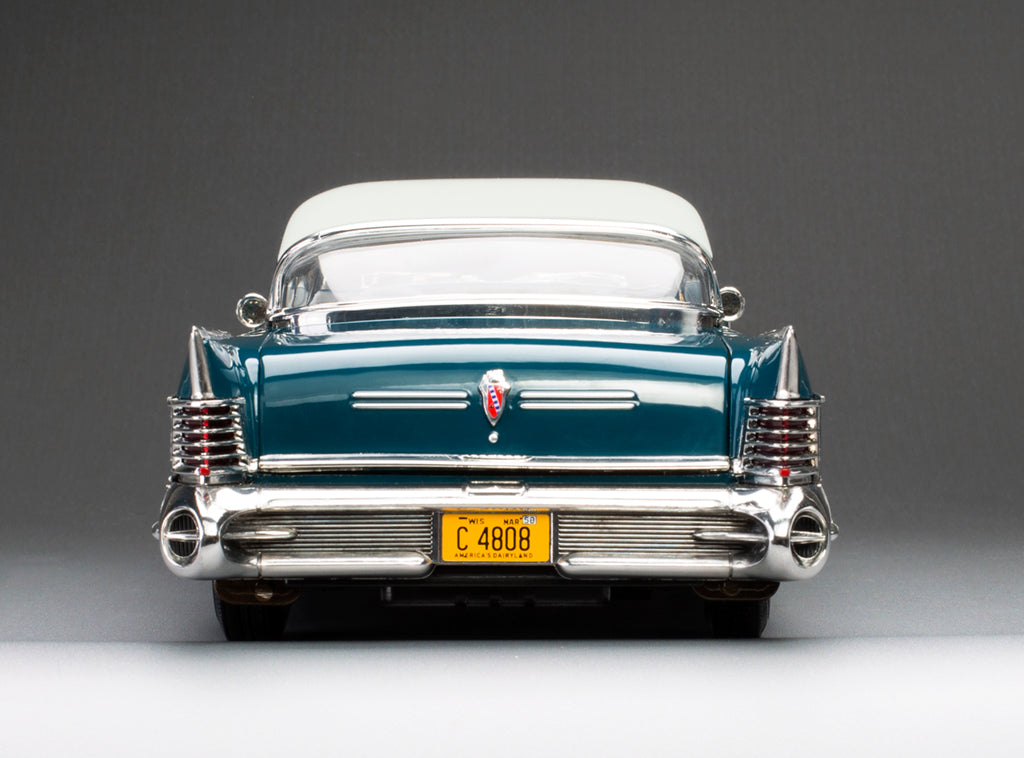 1958 Buick Limited Riviera Coupe (Glacier White / Dark Turquoise Poly)