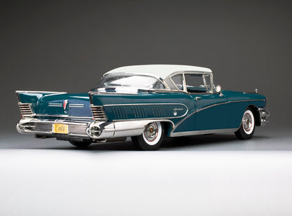 1958 Buick Limited Riviera Coupe (Glacier White / Dark Turquoise Poly)