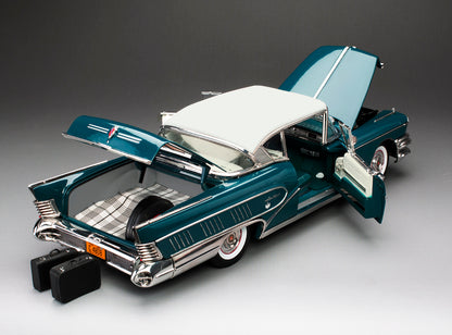 1958 Buick Limited Riviera Coupe (Glacier White / Dark Turquoise Poly)