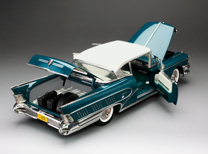1958 Buick Limited Riviera Coupe (Glacier White / Dark Turquoise Poly)
