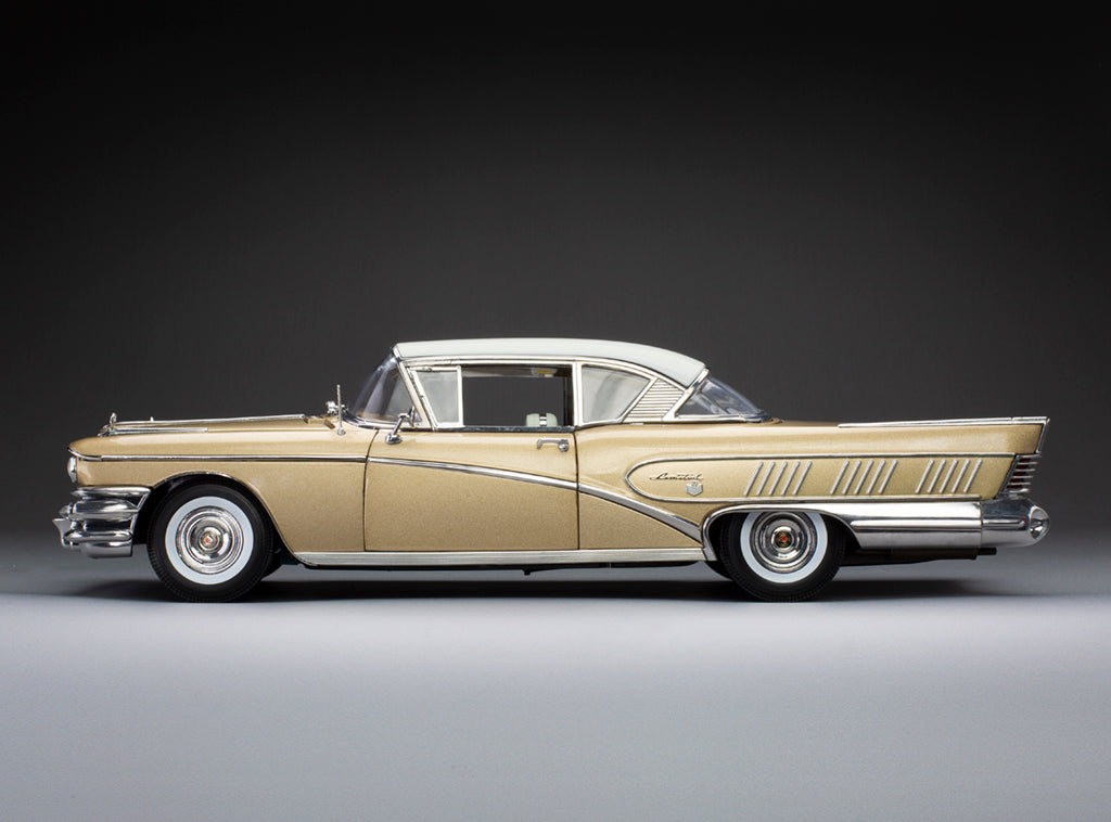 1958 Buick Limited Riviera Coupe – Glacier White / Gold Mist
