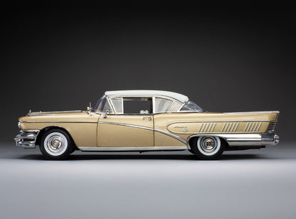 1958 Buick Limited Riviera Coupe – Glacier White / Gold Mist