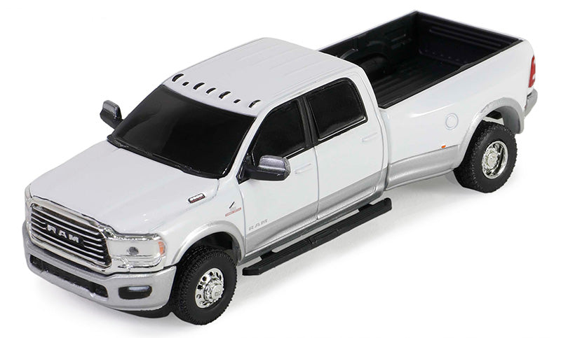 2020 Ram 3500 Laramie Dually in Bright White and Billet Silver